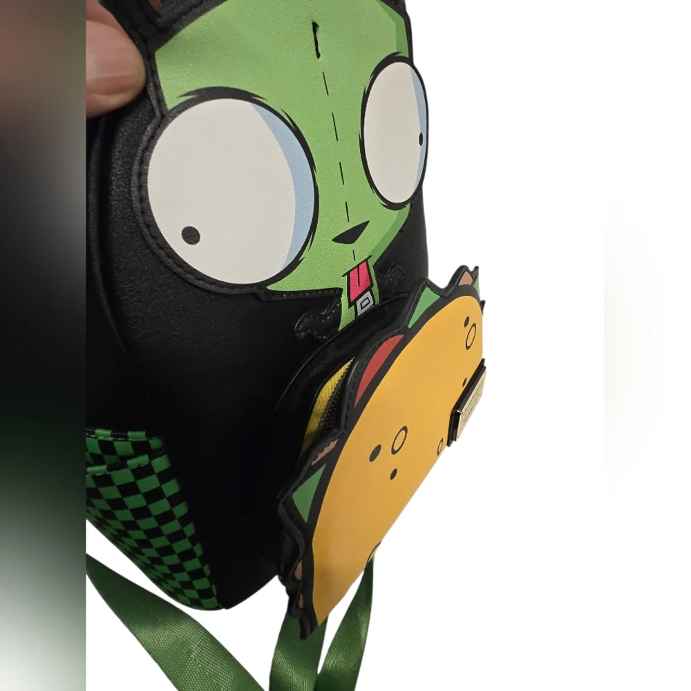 Loungefly Nickelodeon Invader Zim‎ GIR with Taco Mini Backpack